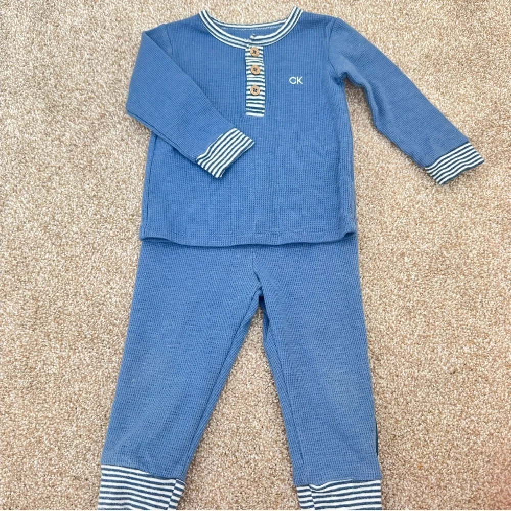 12m Calvin Klein Blue Two Piece Set Loungewear 0021